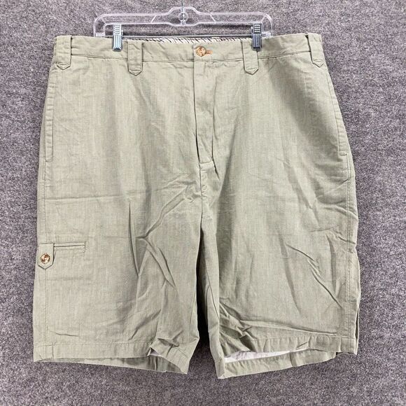 Road Other - Road Cargo Shorts Men 42 Gray High Rise Flat Front Cotton Pockets Regular Fit